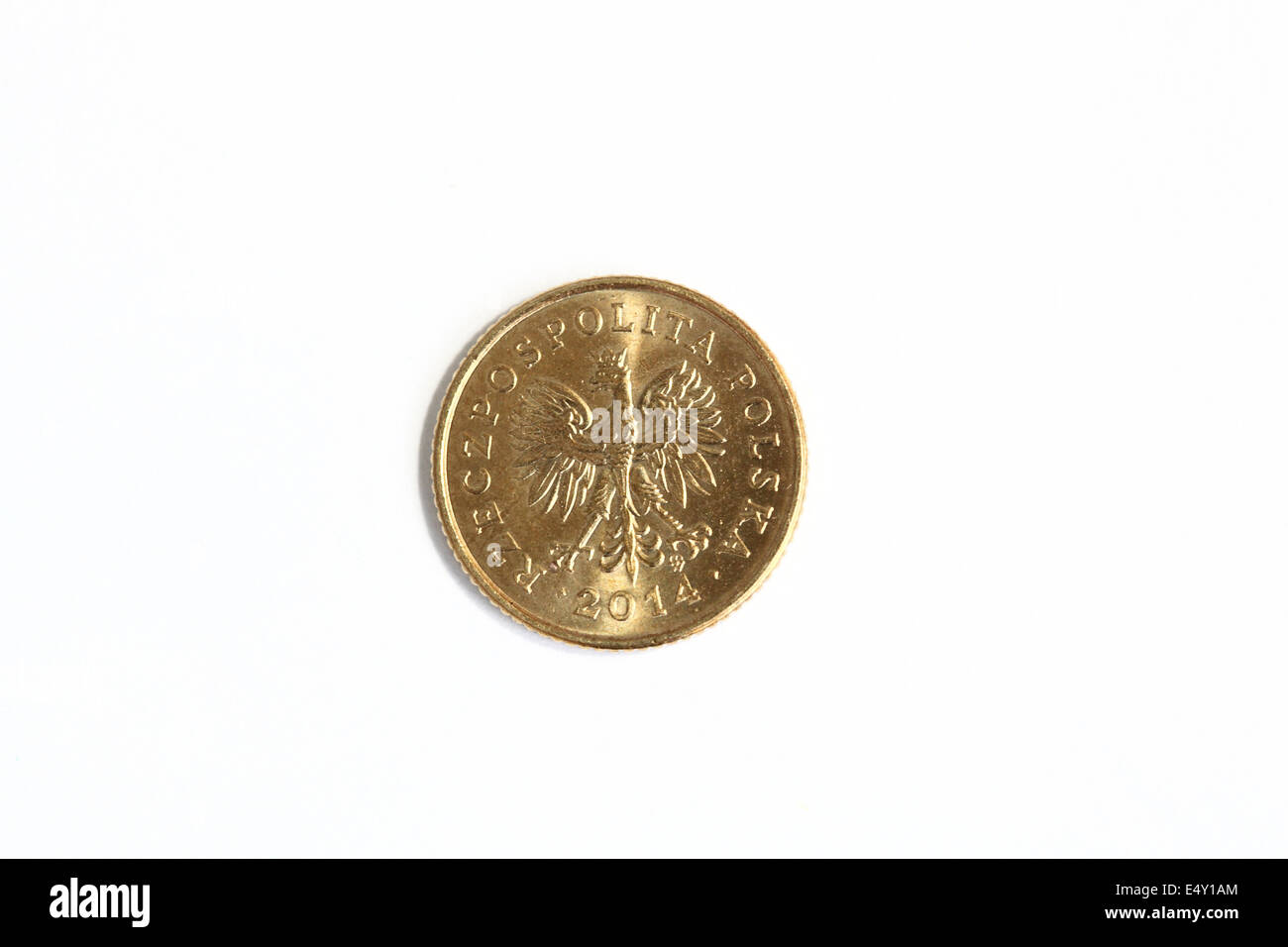 Deux grosz. Pièce d'origine polonaise. Banque D'Images