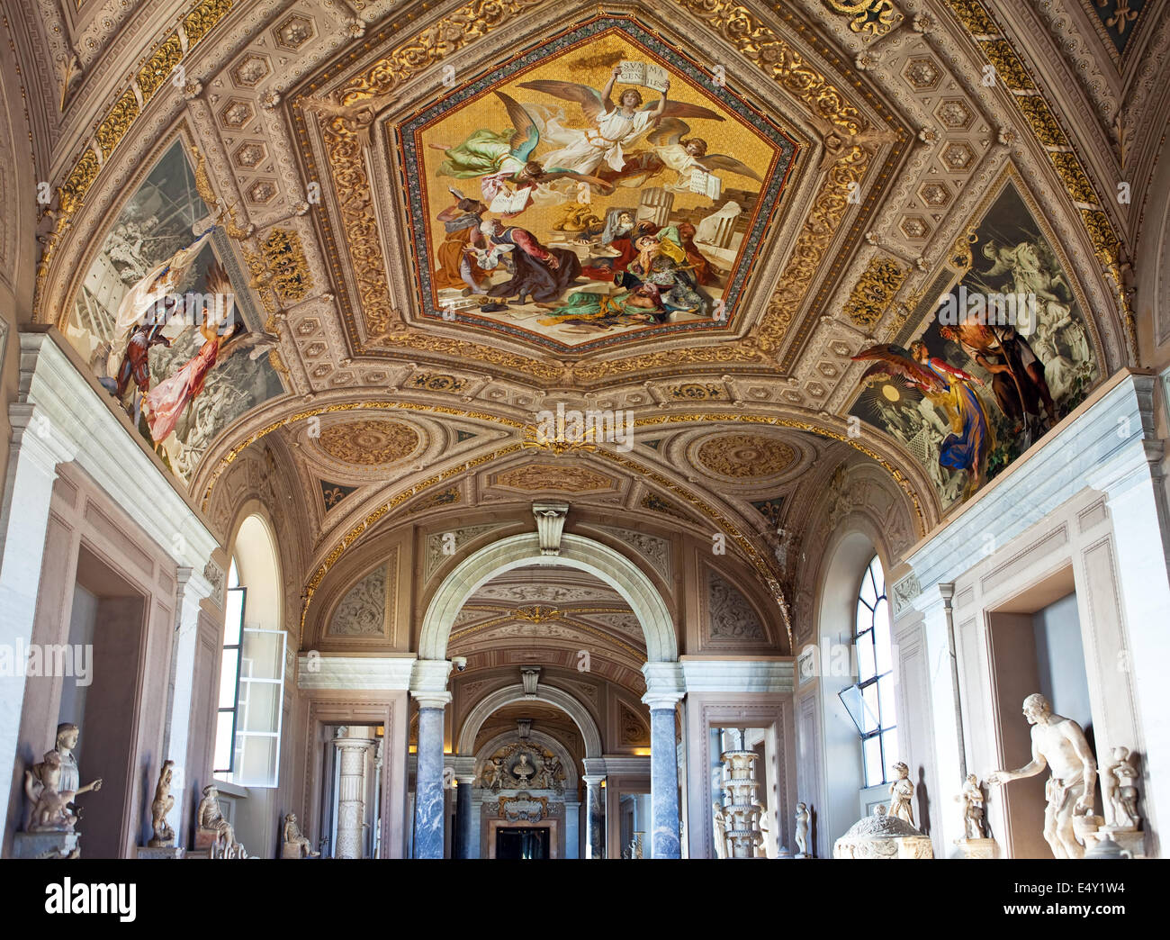 Les musées du Vatican , galerie Banque D'Images