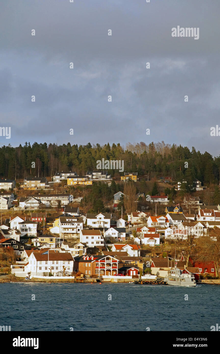 Le Fjord d'Oslo Norvège Banque D'Images