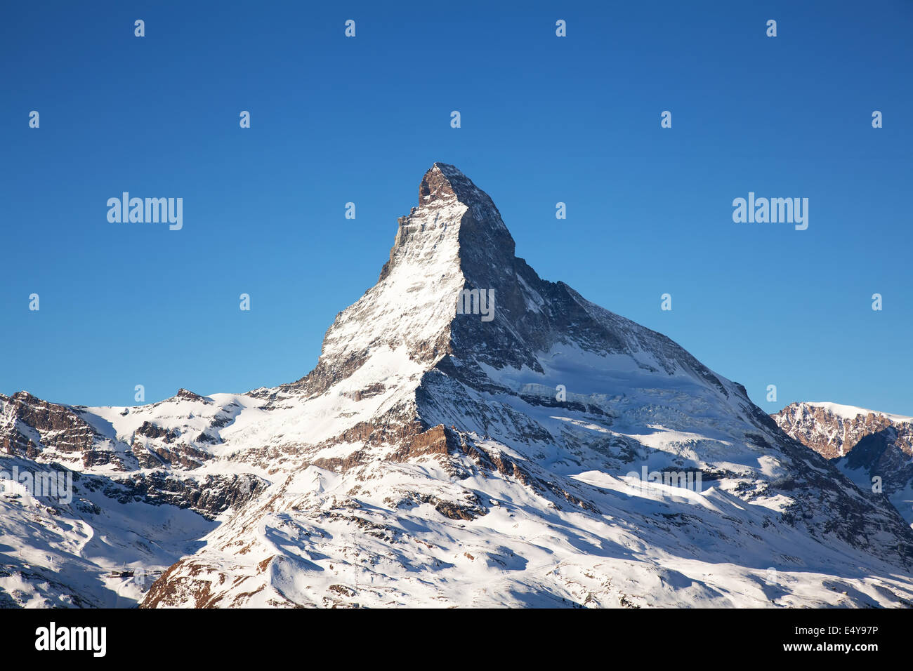 Cervin Montagne en Suisse Banque D'Images