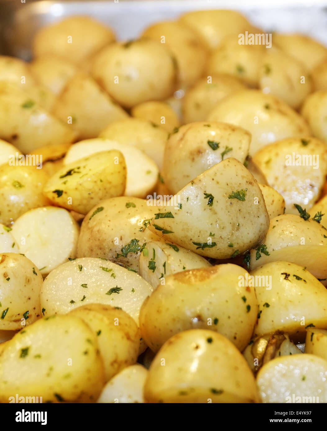 Poêlée de pommes de terre Baby Banque D'Images