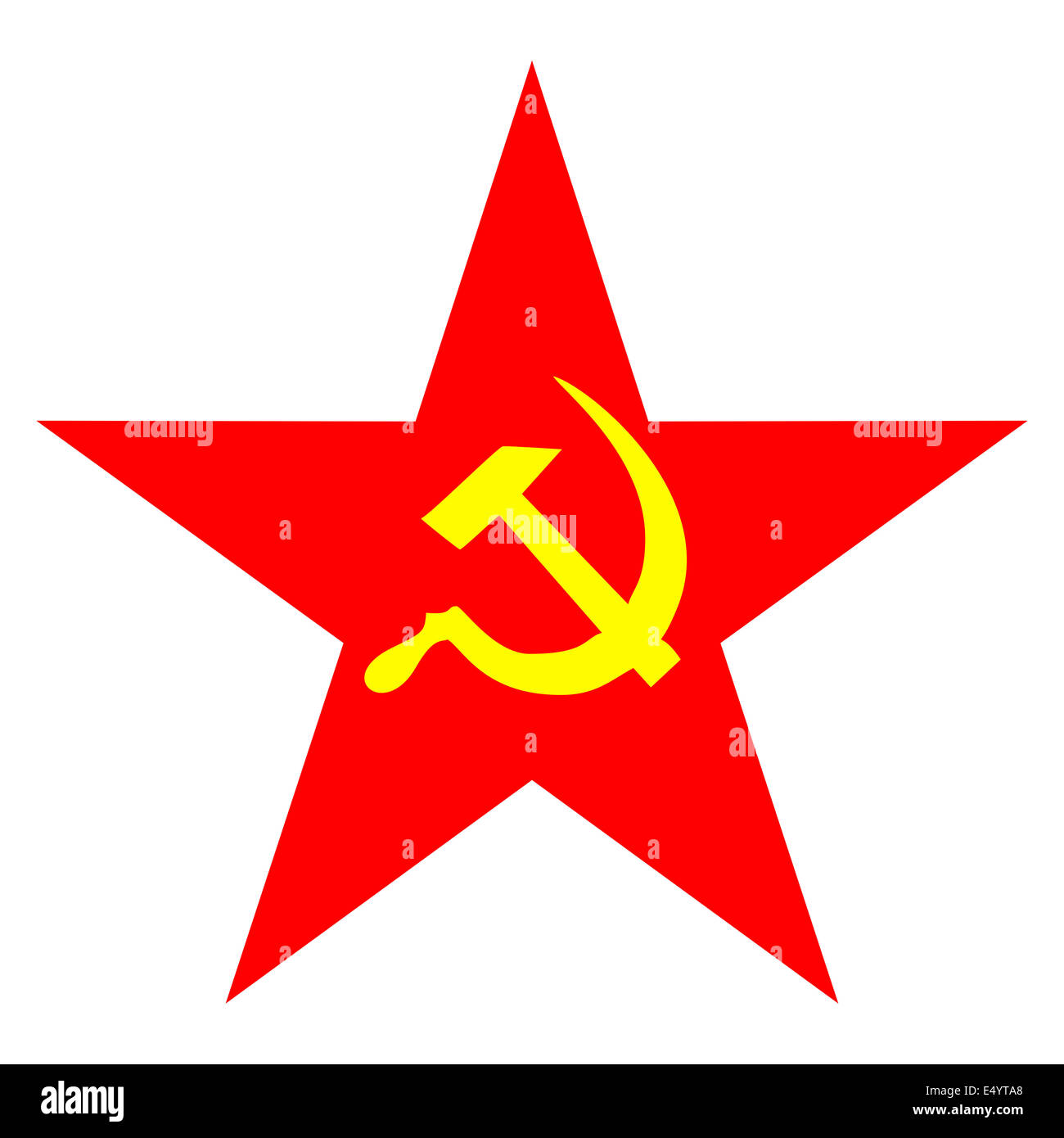 Etoile communiste Banque D'Images