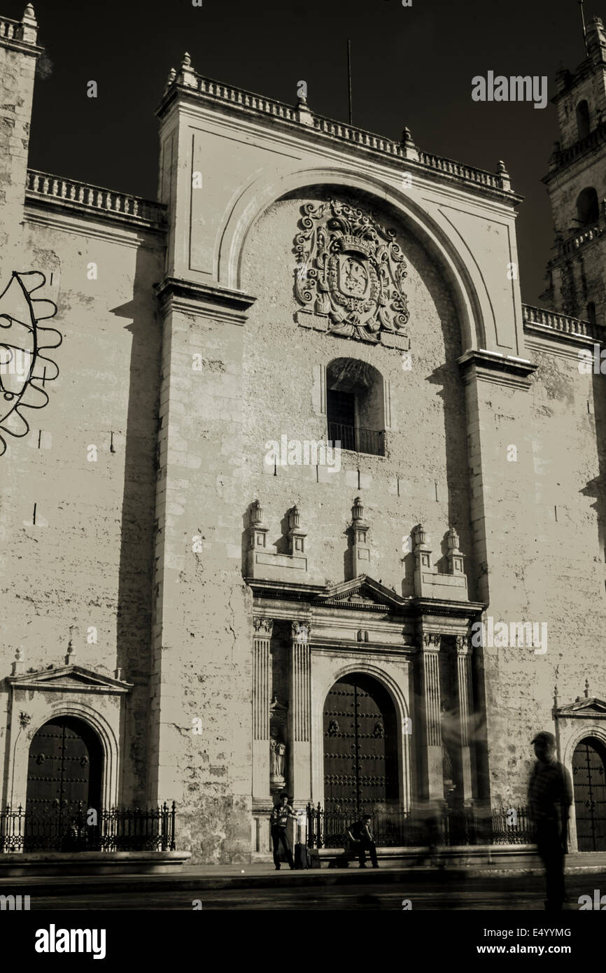 La Cathédrale de Mérida, Yucatán Banque D'Images