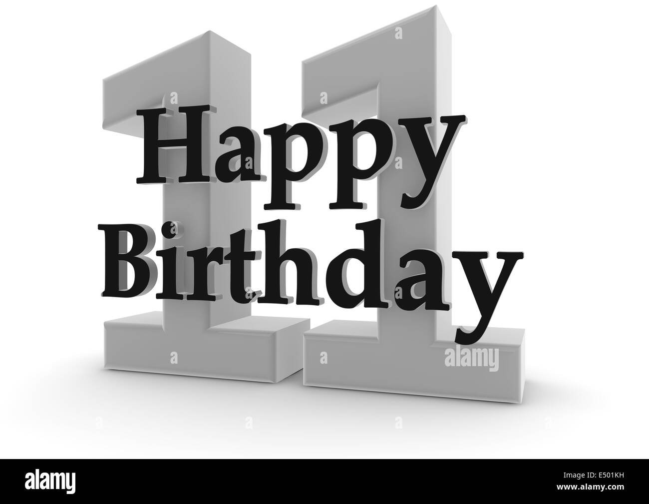 Joyeux anniversaire pour le 11e anniversaire Banque D'Images