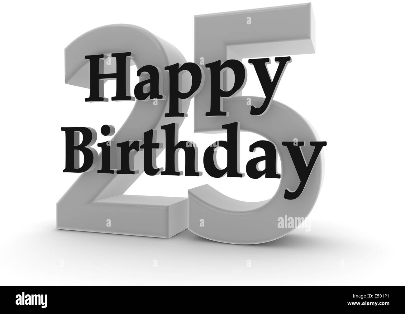 Joyeux anniversaire pour les 25 ans Banque D'Images