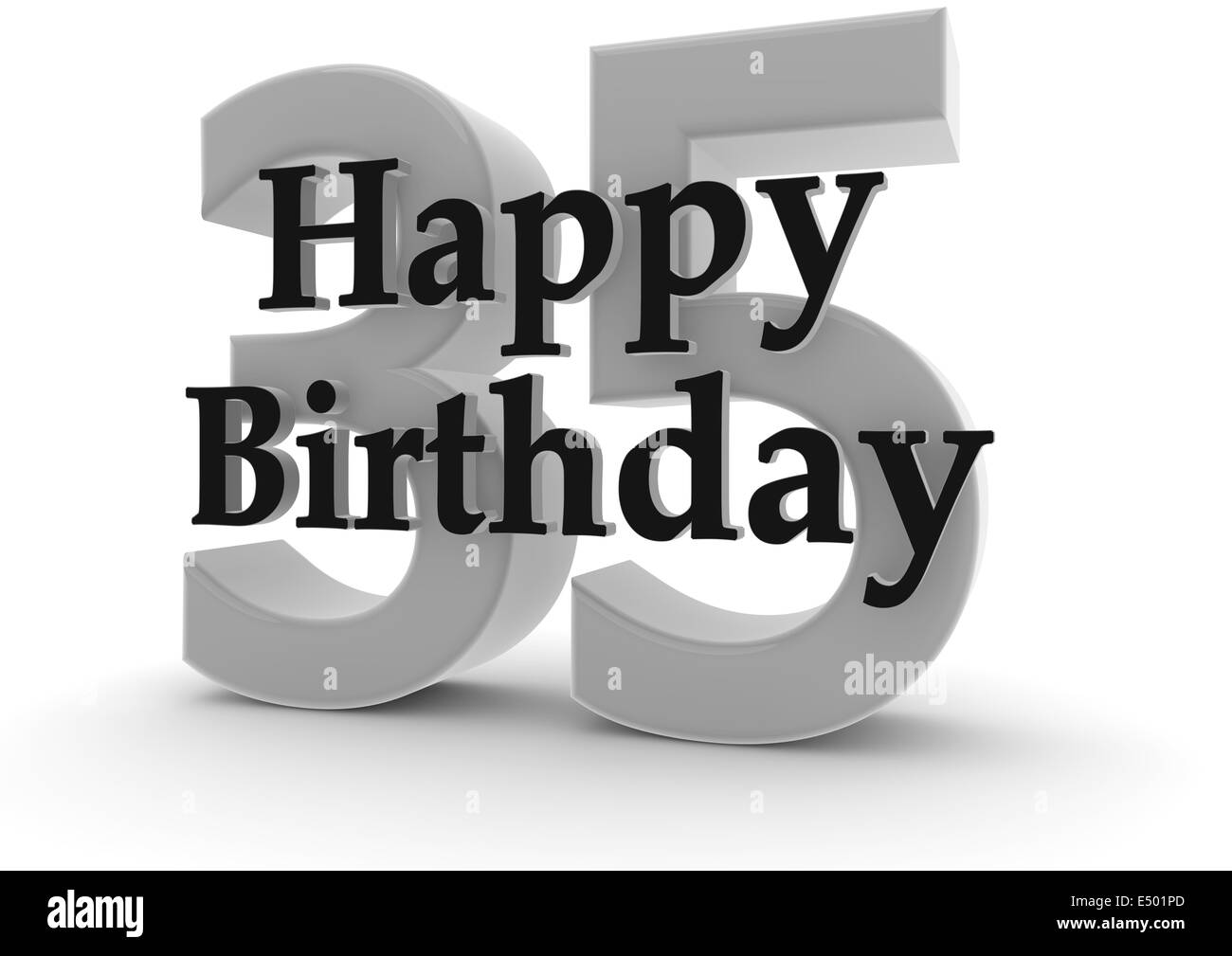 Joyeux anniversaire pour le 35e anniversaire Banque D'Images