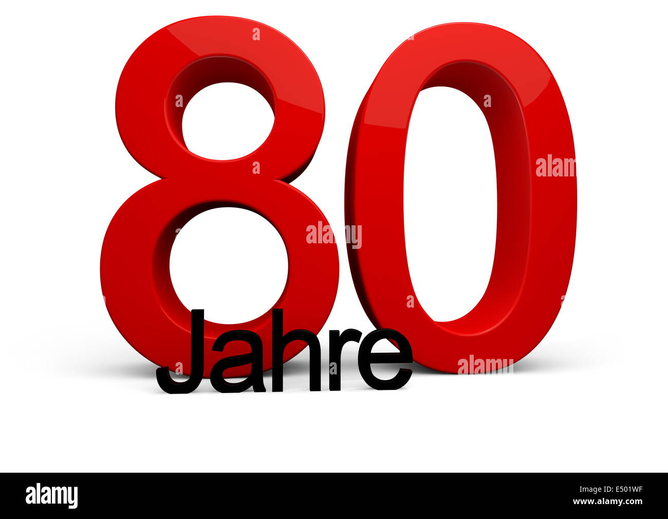 80 ans Banque D'Images