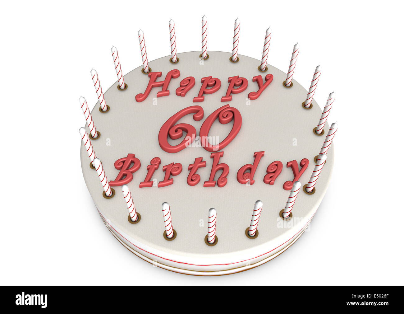 Cream Pie pour 60e anniversaire Banque D'Images