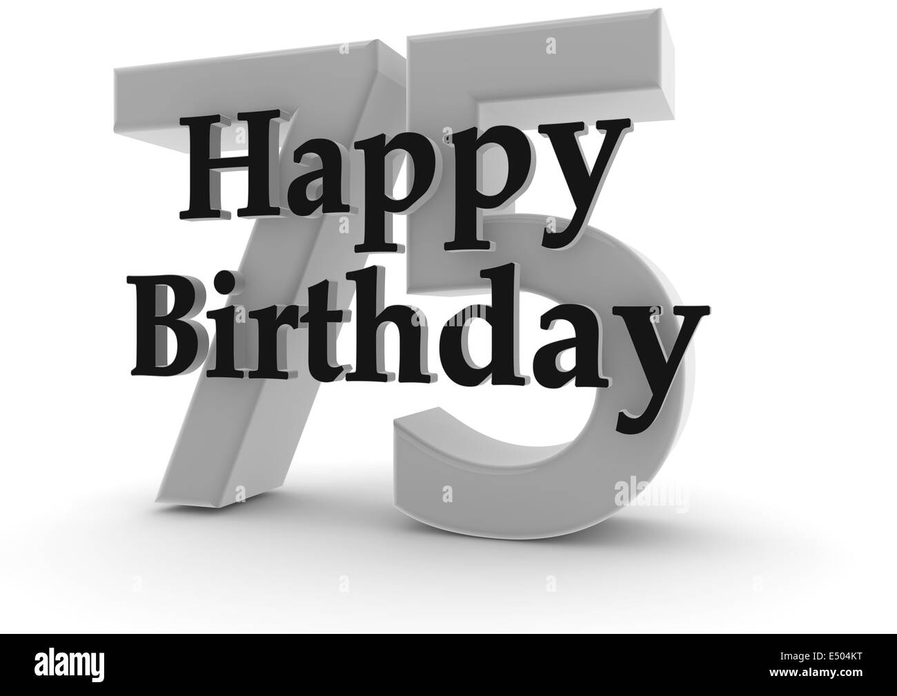 Joyeux anniversaire pour le 75e anniversaire Banque D'Images