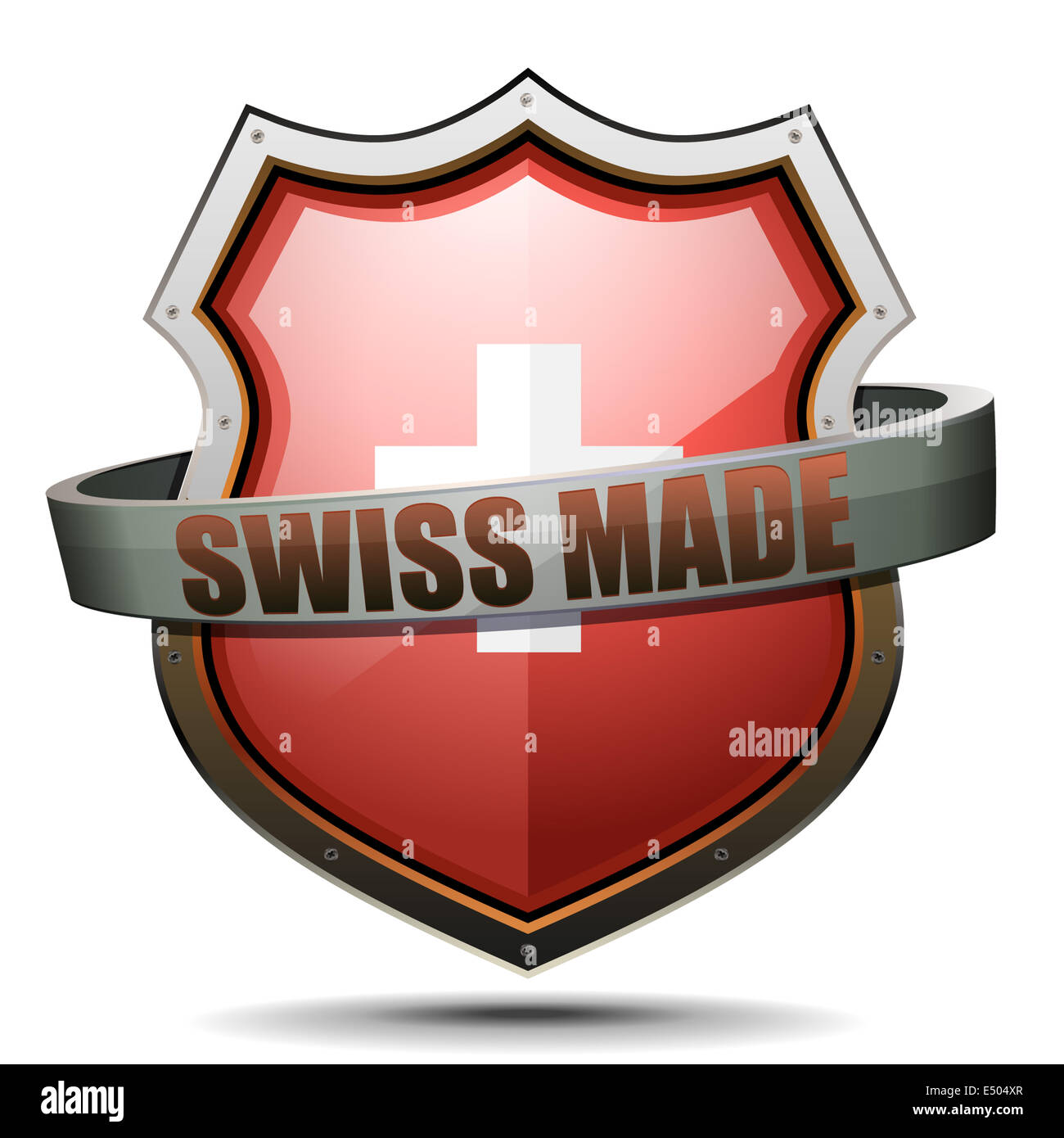 Armoiries swissmade Banque D'Images