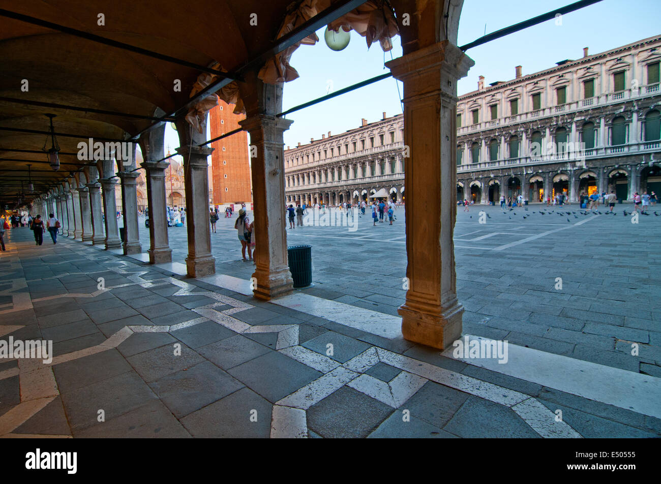 Italie Venise vue sur la place Saint Marc Banque D'Images