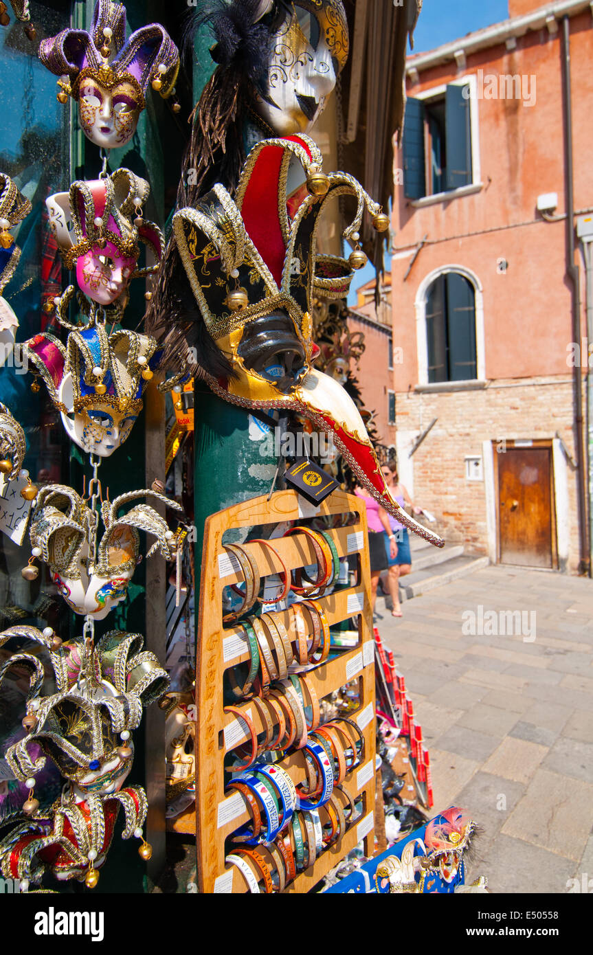 Italie Venise Boutique de souvenirs Banque D'Images