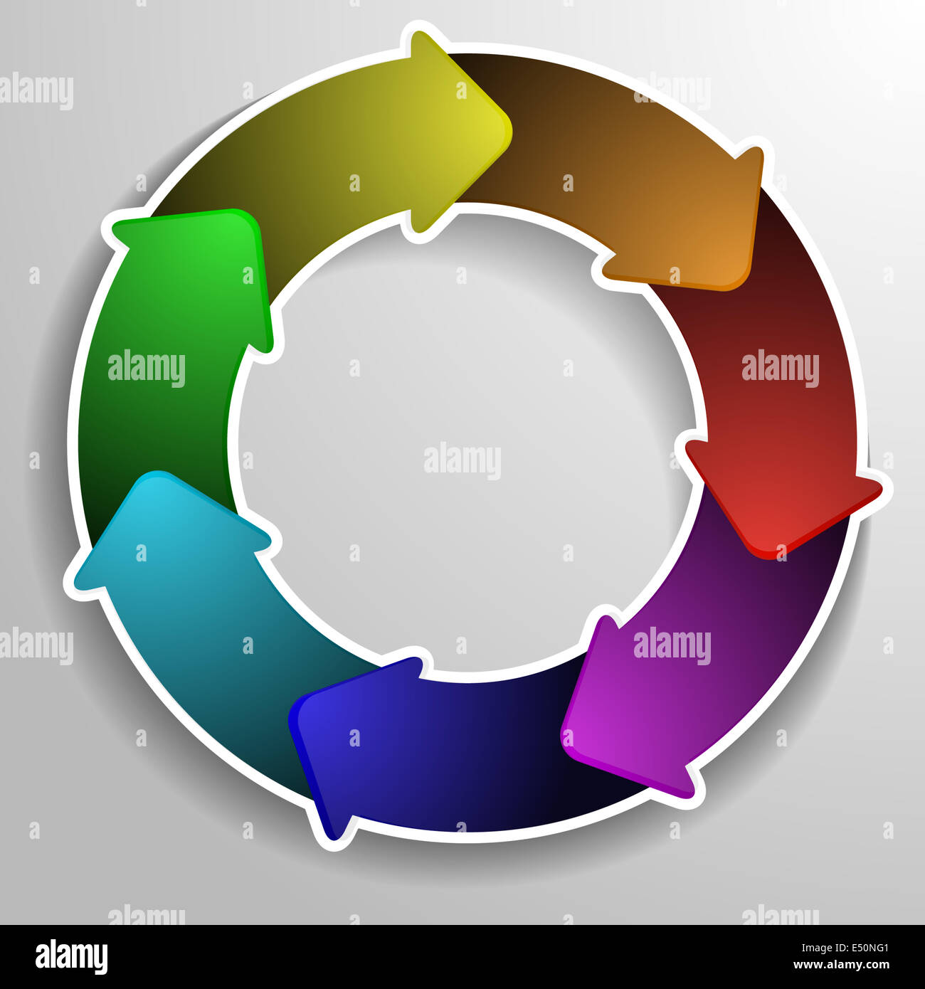 diagramme de cercle Banque D'Images