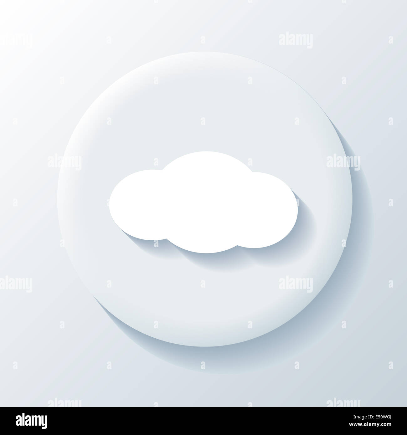 L'icône nuage 3D Banque D'Images
