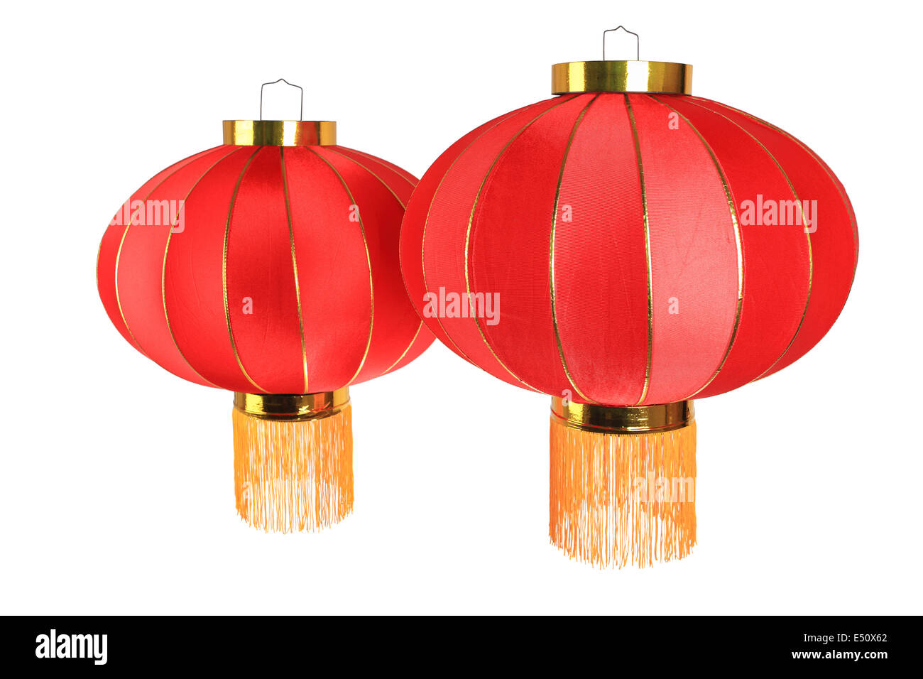 deux lanterne rouge Banque D'Images