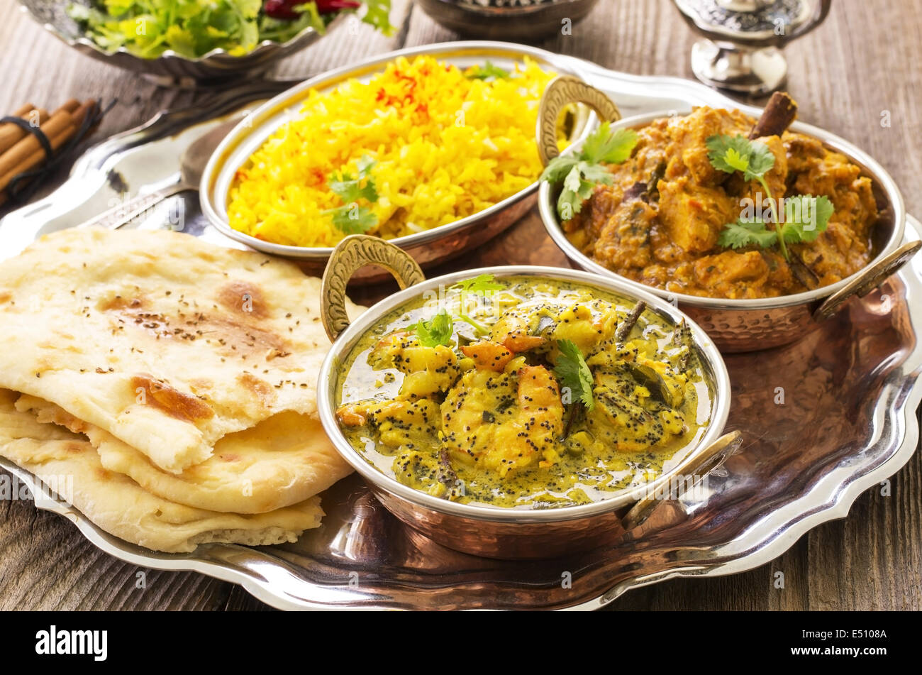 currys indiens Banque D'Images