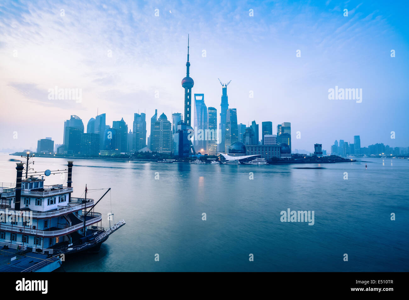 L'aube de Shanghai Banque D'Images