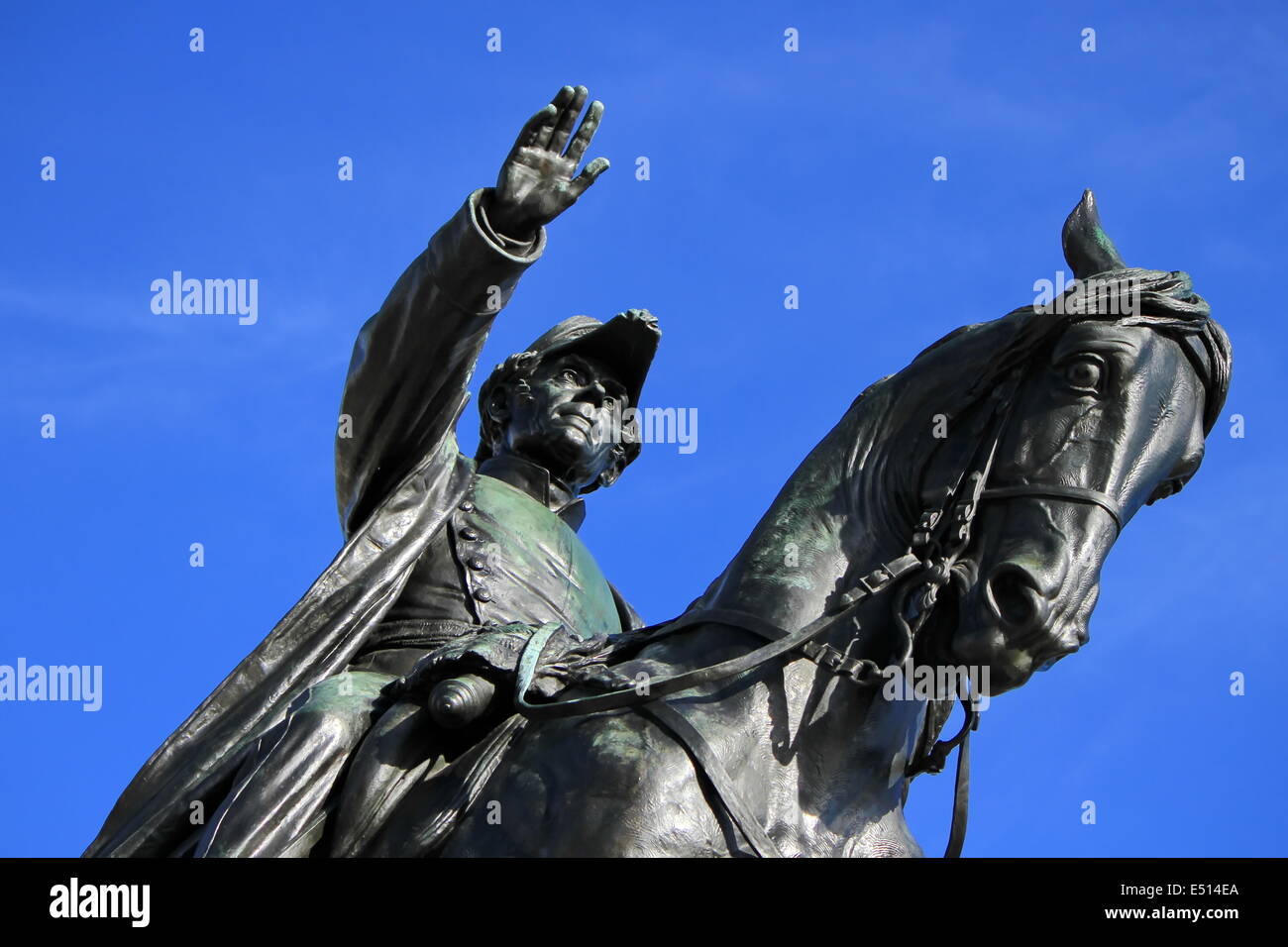 Statue du général Dufour, Genève, Suisse Banque D'Images