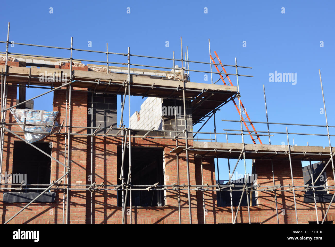 Red brick construction Banque de photographies et d’images à haute ...