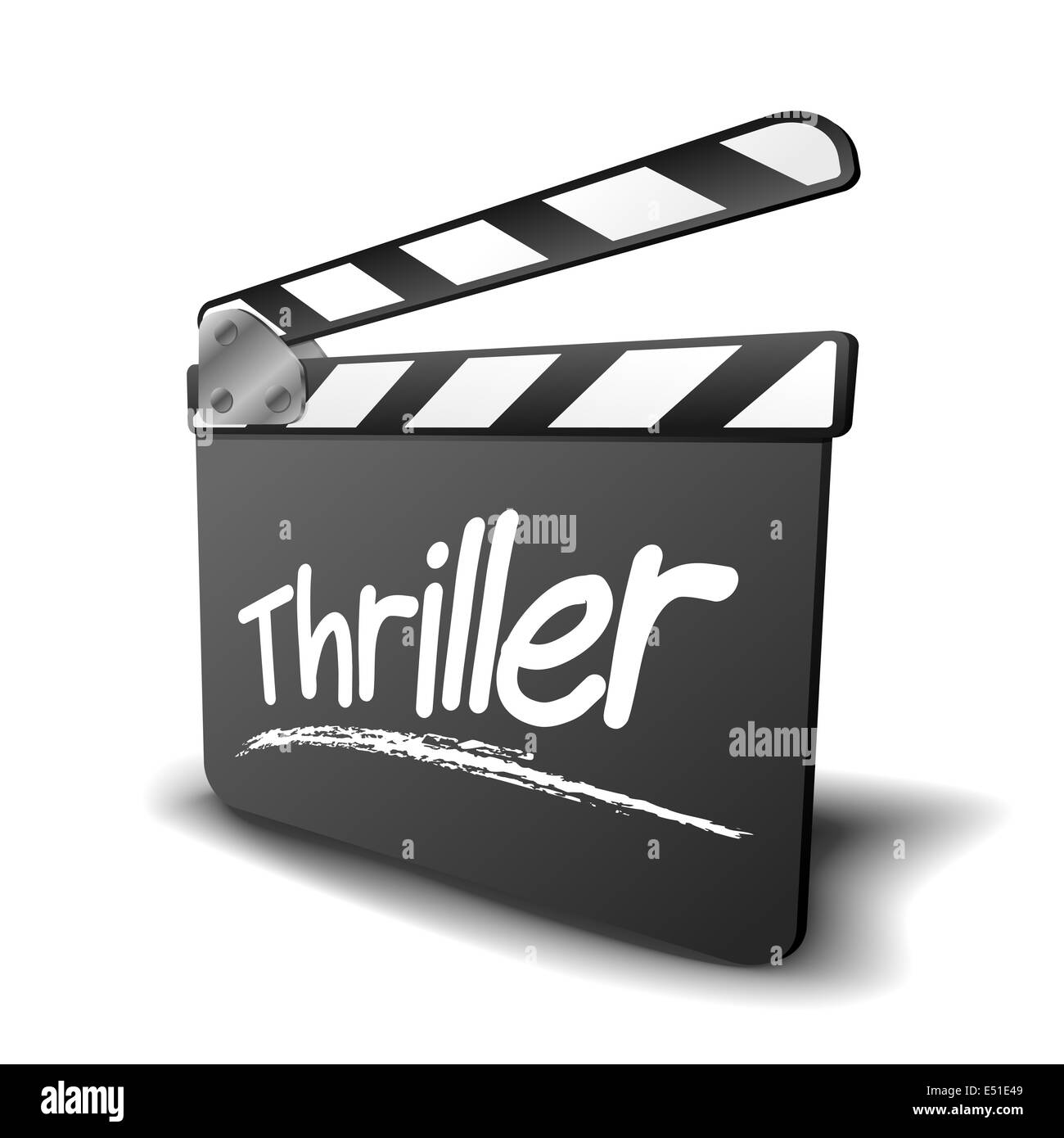 Clapper board thriller Banque D'Images