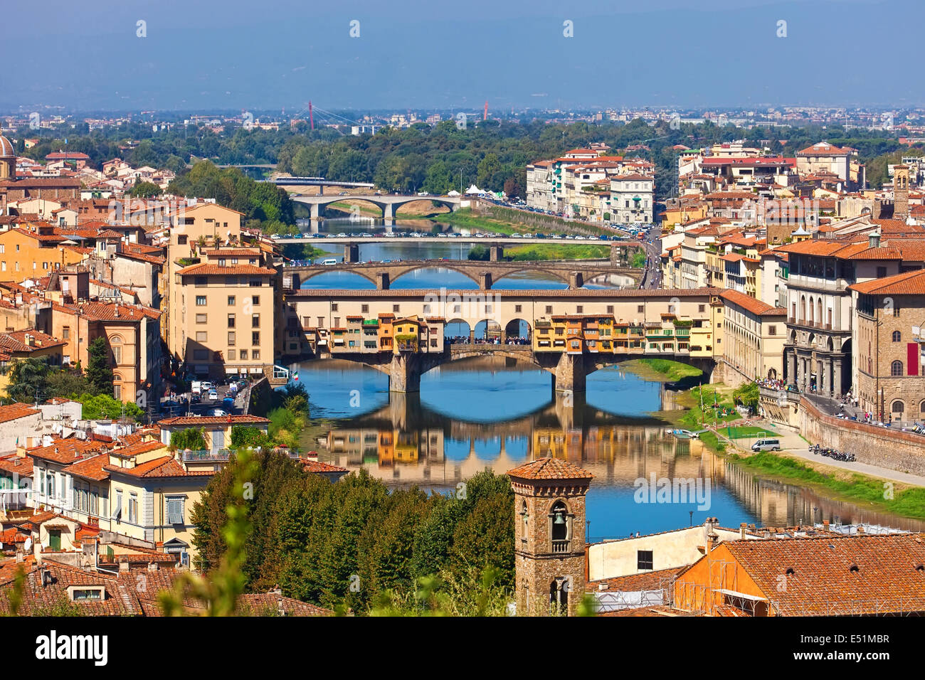 Le Ponte Vecchio à Florence Banque D'Images
