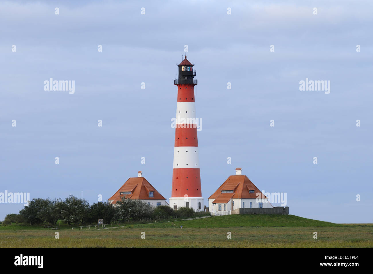 Leuchtturm Büsum, Allemagne Banque D'Images