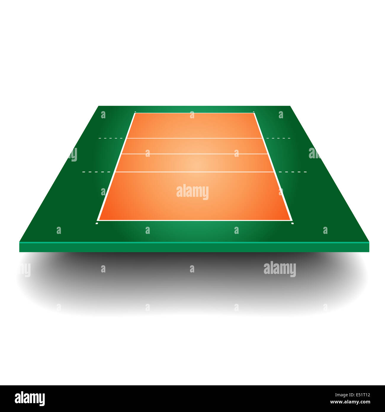 De volley-ball avec la perspective Banque D'Images