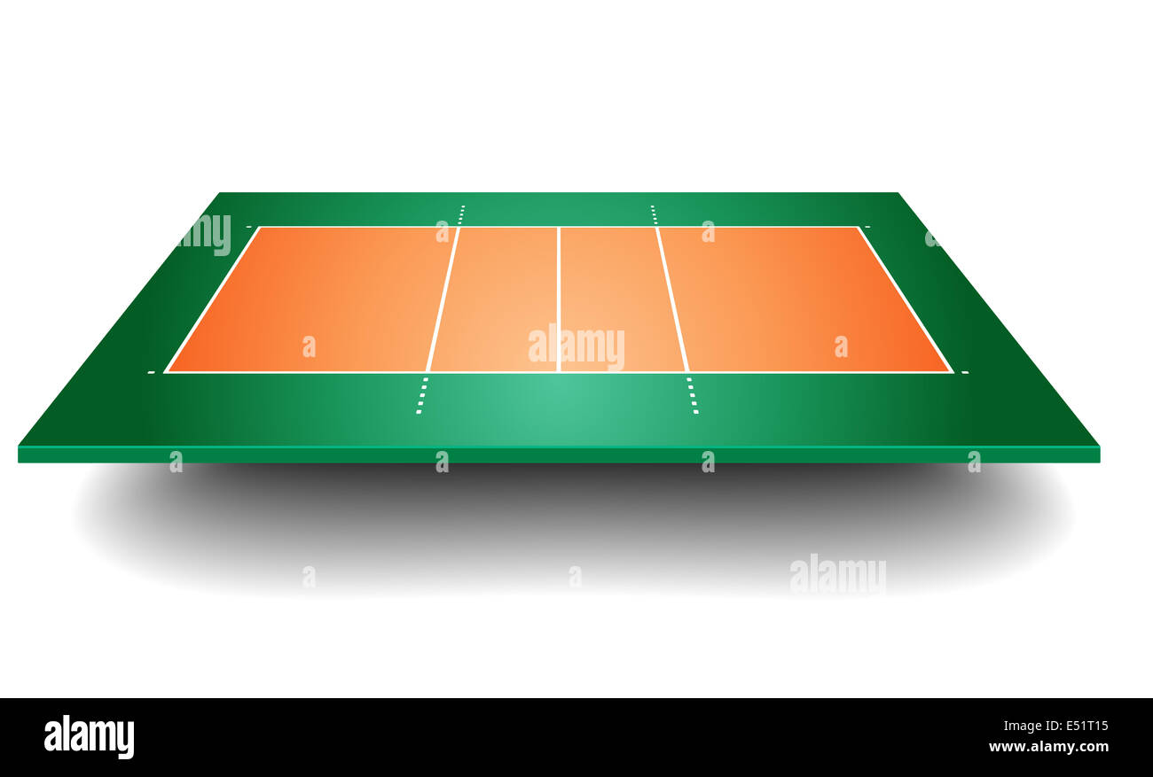 De volley-ball avec la perspective Banque D'Images