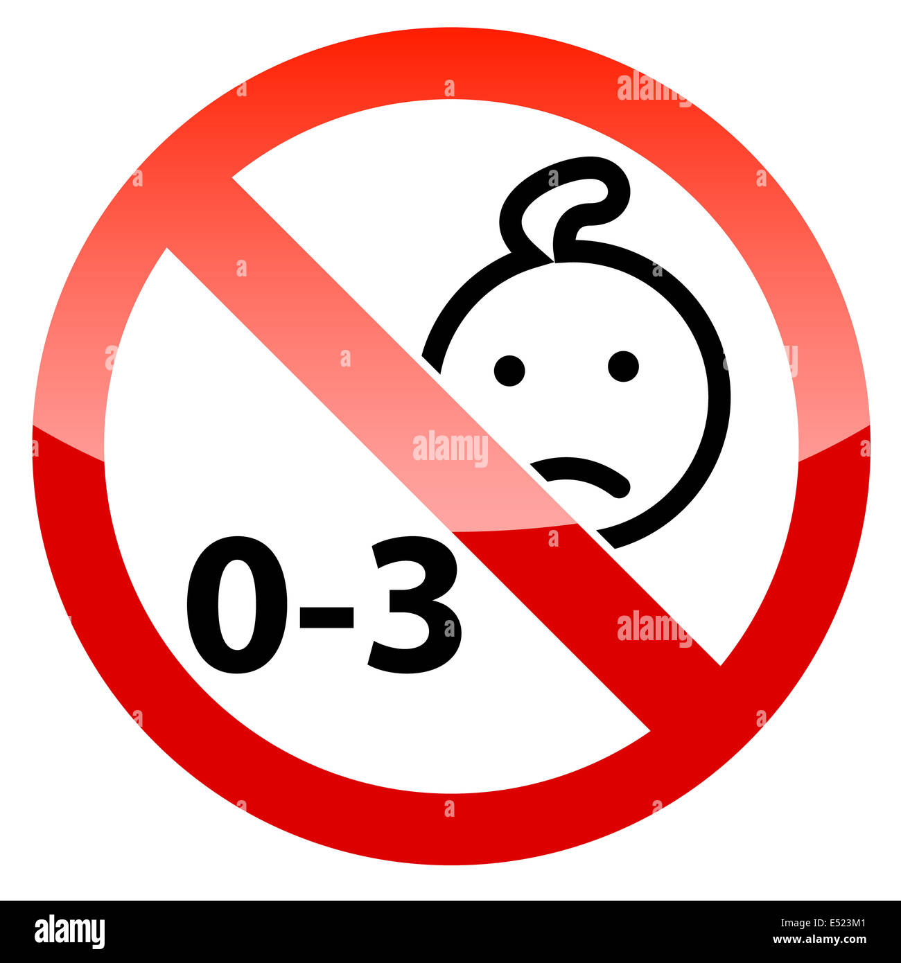 Pictogramme interdit aux enfants Banque d'images détourées Alamy