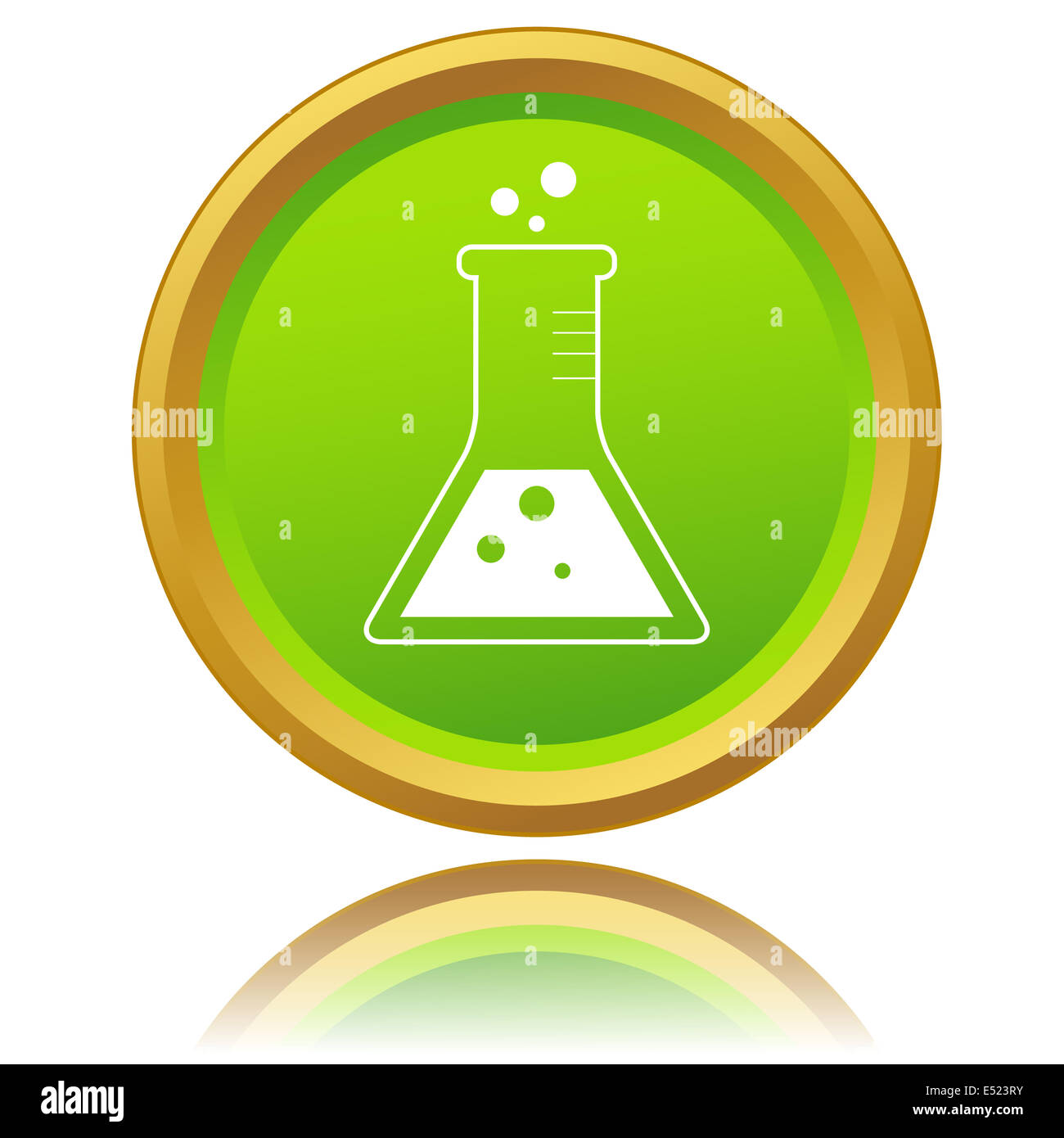 L'icône de ballon de laboratoire Banque D'Images