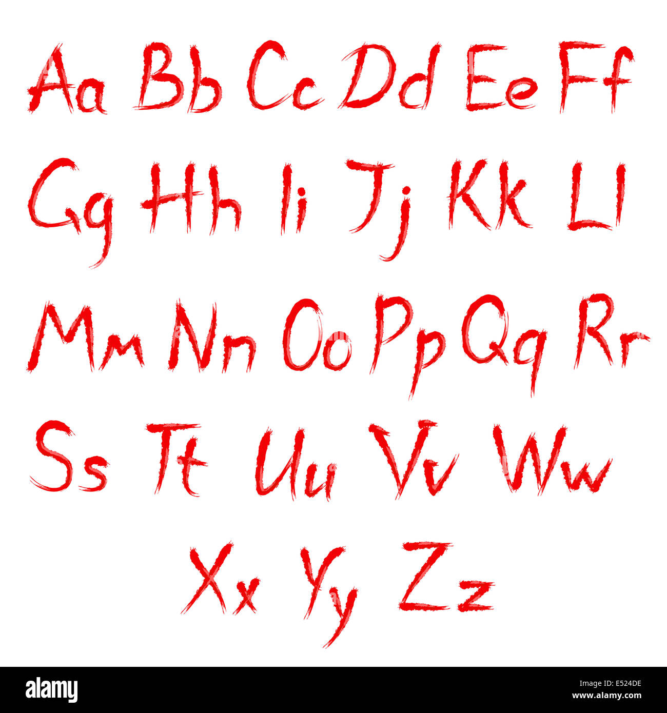 Police de l’alphabet Banque D'Images