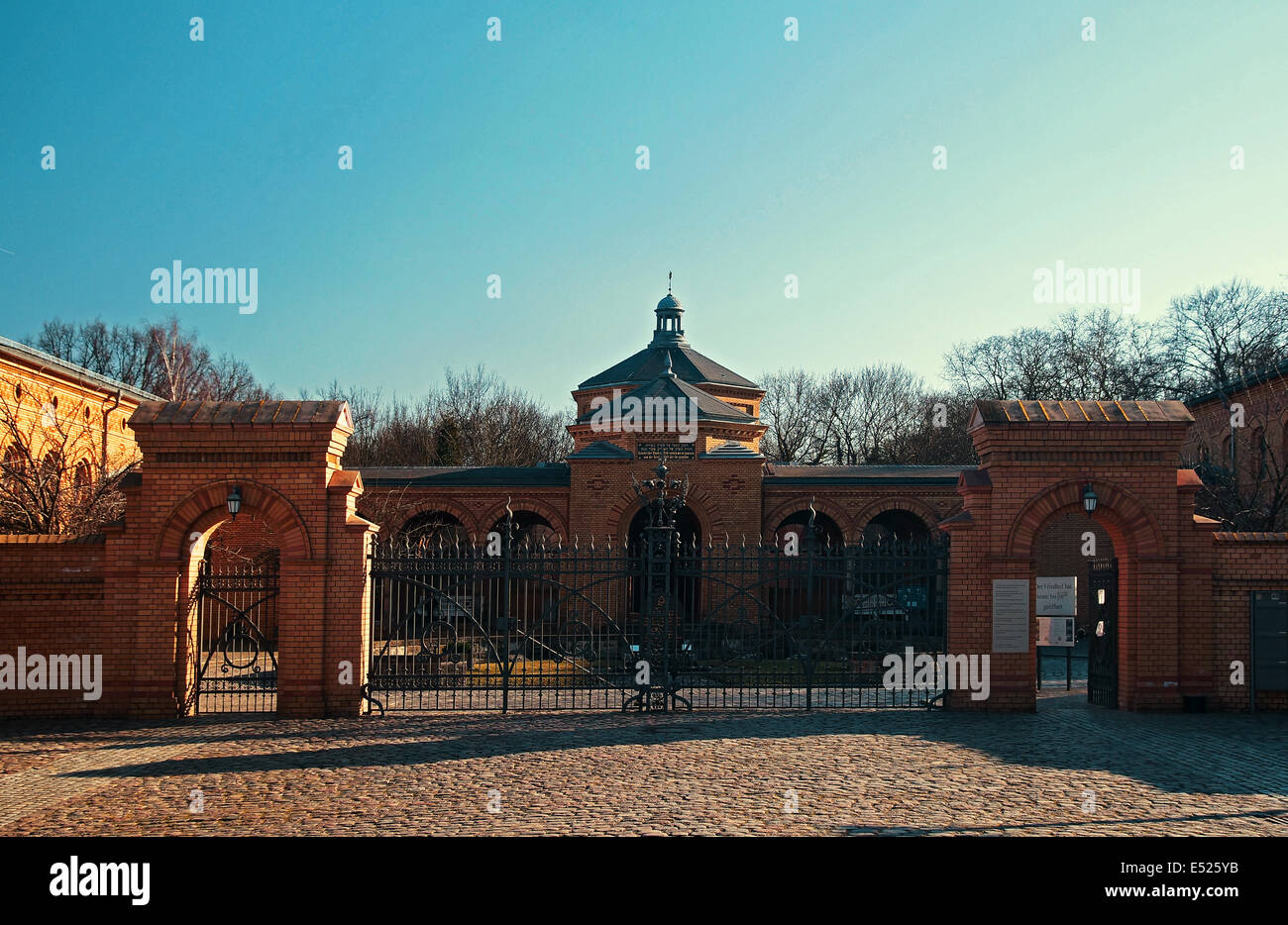Cimetière juif de Berlin-Weissensee Banque D'Images