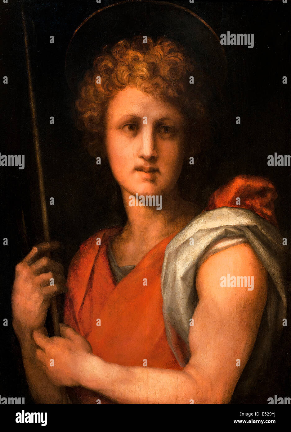 Saint Jean Baptiste de Pontormo (Jacopo Carrucci) (mannerist Painter) Italie Italien Banque D'Images