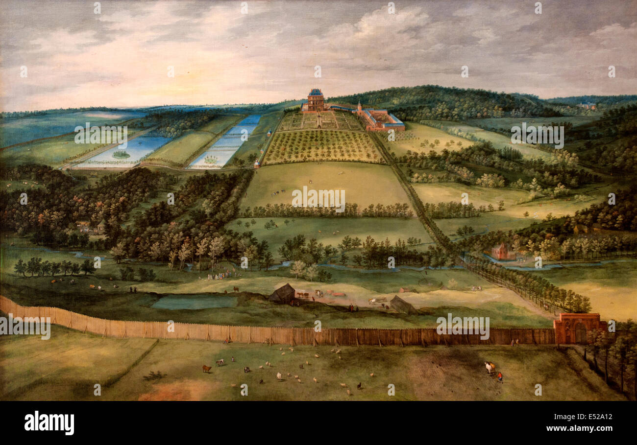 Château de Mariemont 1612 Jan Brueghel l'ancien (1568-1625) Belgique belge flamande Banque D'Images
