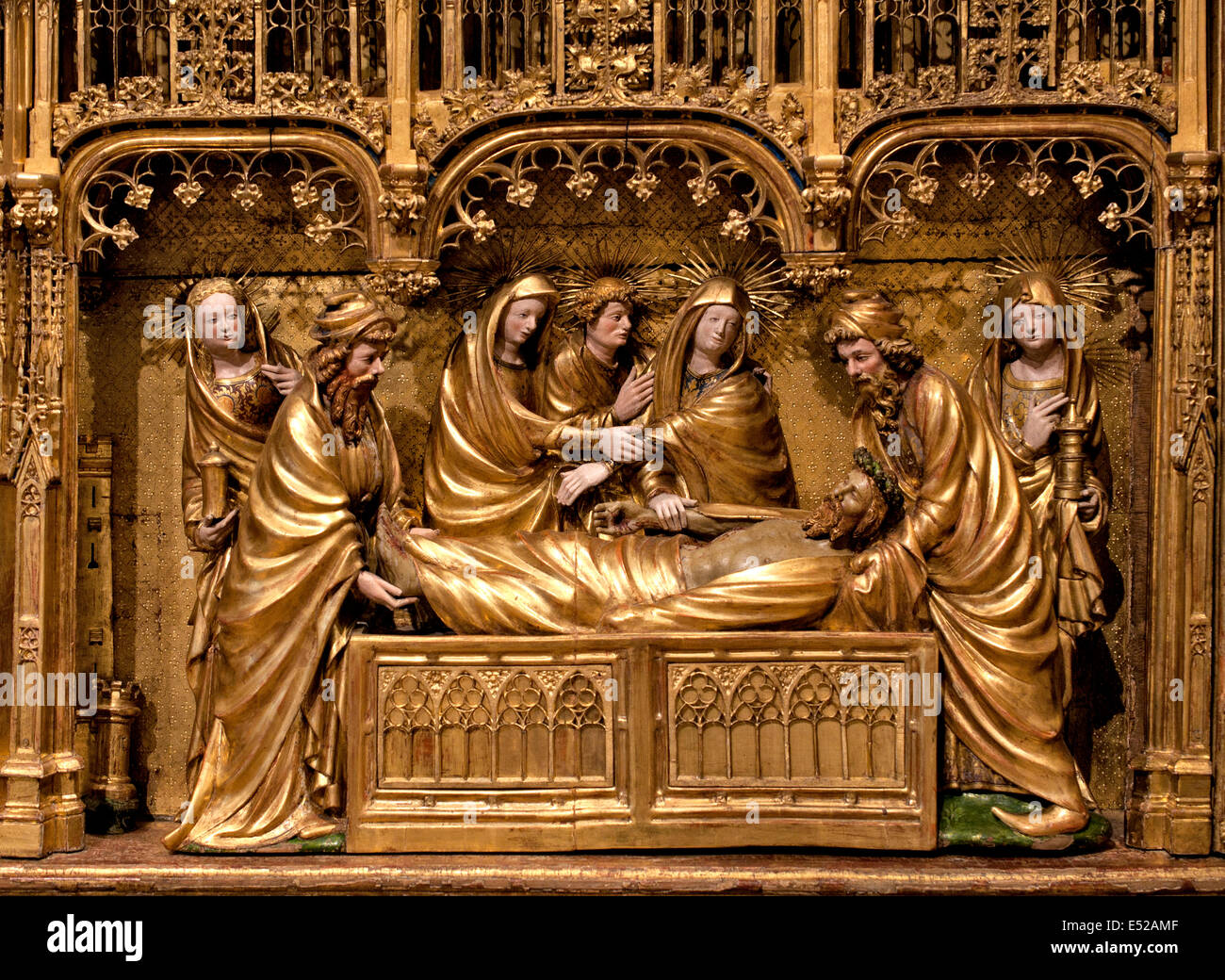Autel de saints et martyrs 1390 Musée des Beaux-Arts de Dijon Bourgogne sculpteurs Jacques de Baerze et Melchior Broederlam Flemish Banque D'Images