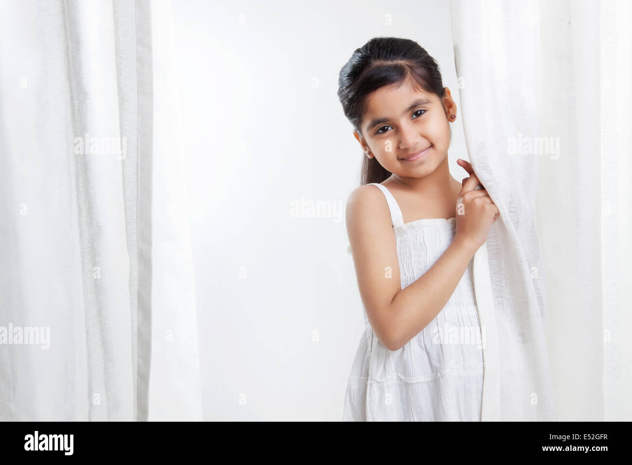 Portrait d'une petite fille Banque D'Images