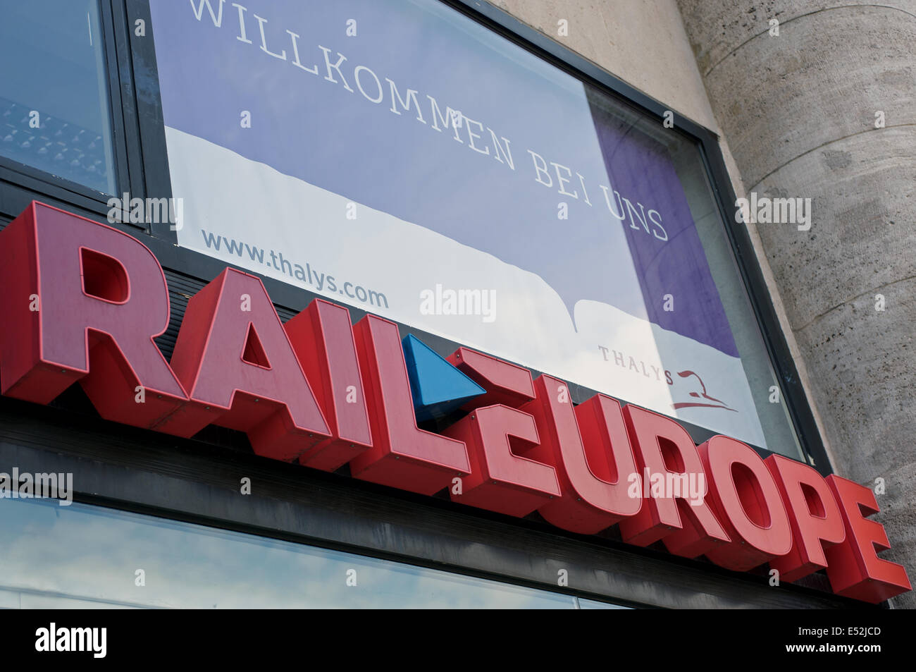Rail Europe, Cologne, Allemagne. Banque D'Images