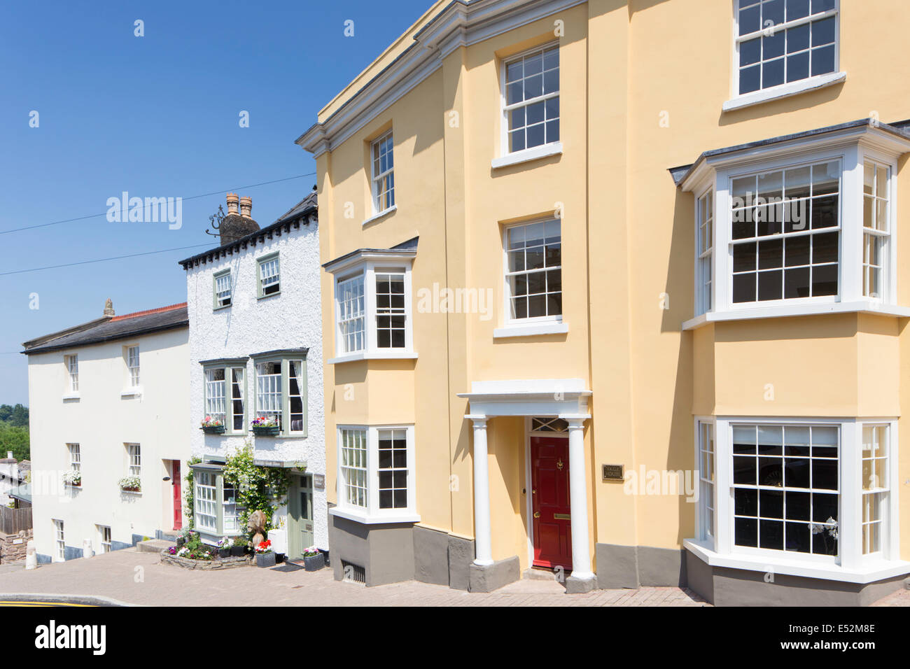 L'architecture géorgienne en Ross on Wye, Herefordshire, Angleterre, RU Banque D'Images