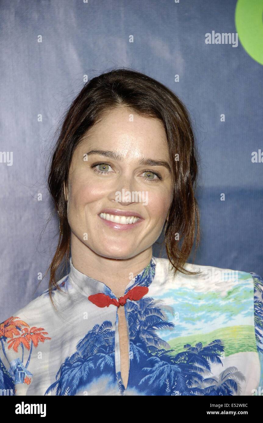 Robin Tunney au niveau des arrivées pour le TCA Television Critics Association Soirée d'été annuel, Pacific Design Center, Los Angeles, CA, 17 juillet 2014. Photo par : Michael Germana/Everett Collection Banque D'Images
