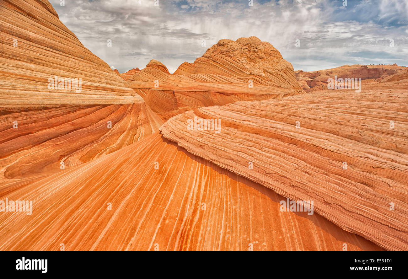 Formation de grès Navajo Coyote Buttes North, Banque D'Images