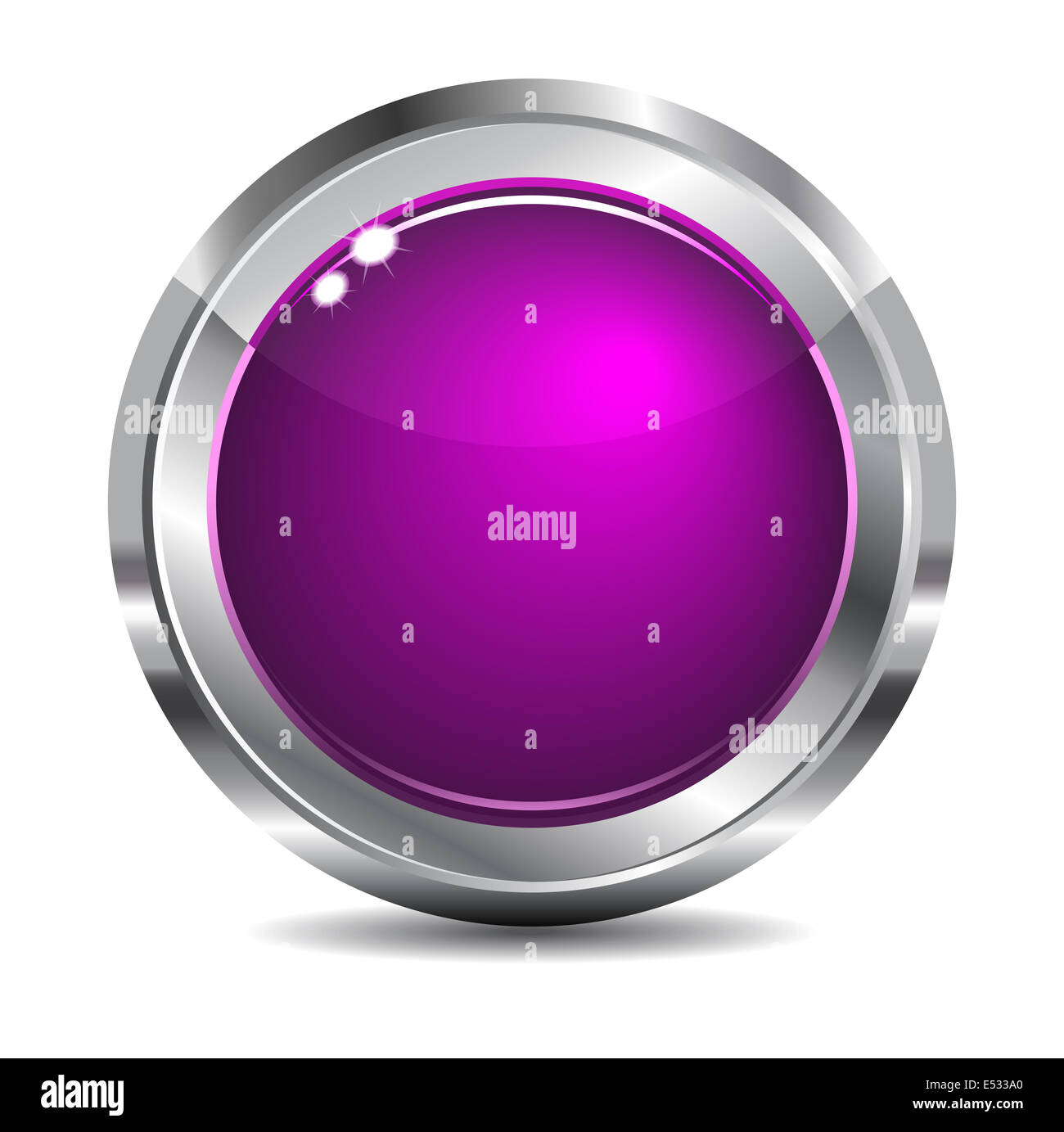 Site Web de violet blanc et bouton de navigation de l'App Banque D'Images
