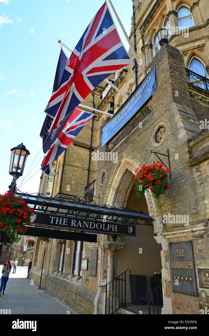 Macdonald Randolph Hotel, Beaumont Street, Oxford, Oxfordshire, Angleterre, Royaume-Uni Banque D'Images