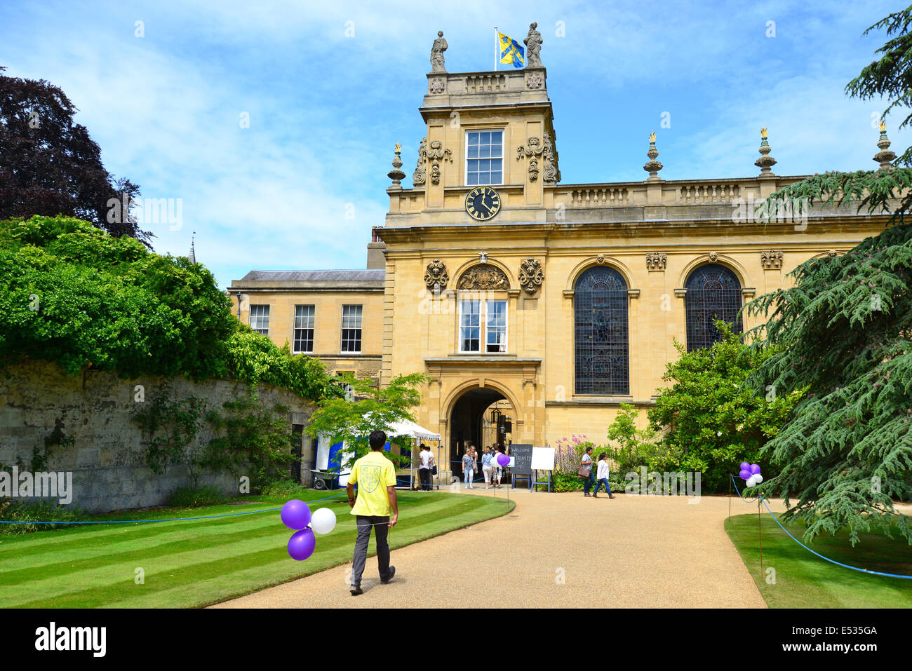 Entrée au Trinity College d'Oxford, Oxford, Oxfordshire, Angleterre, Royaume-Uni Banque D'Images