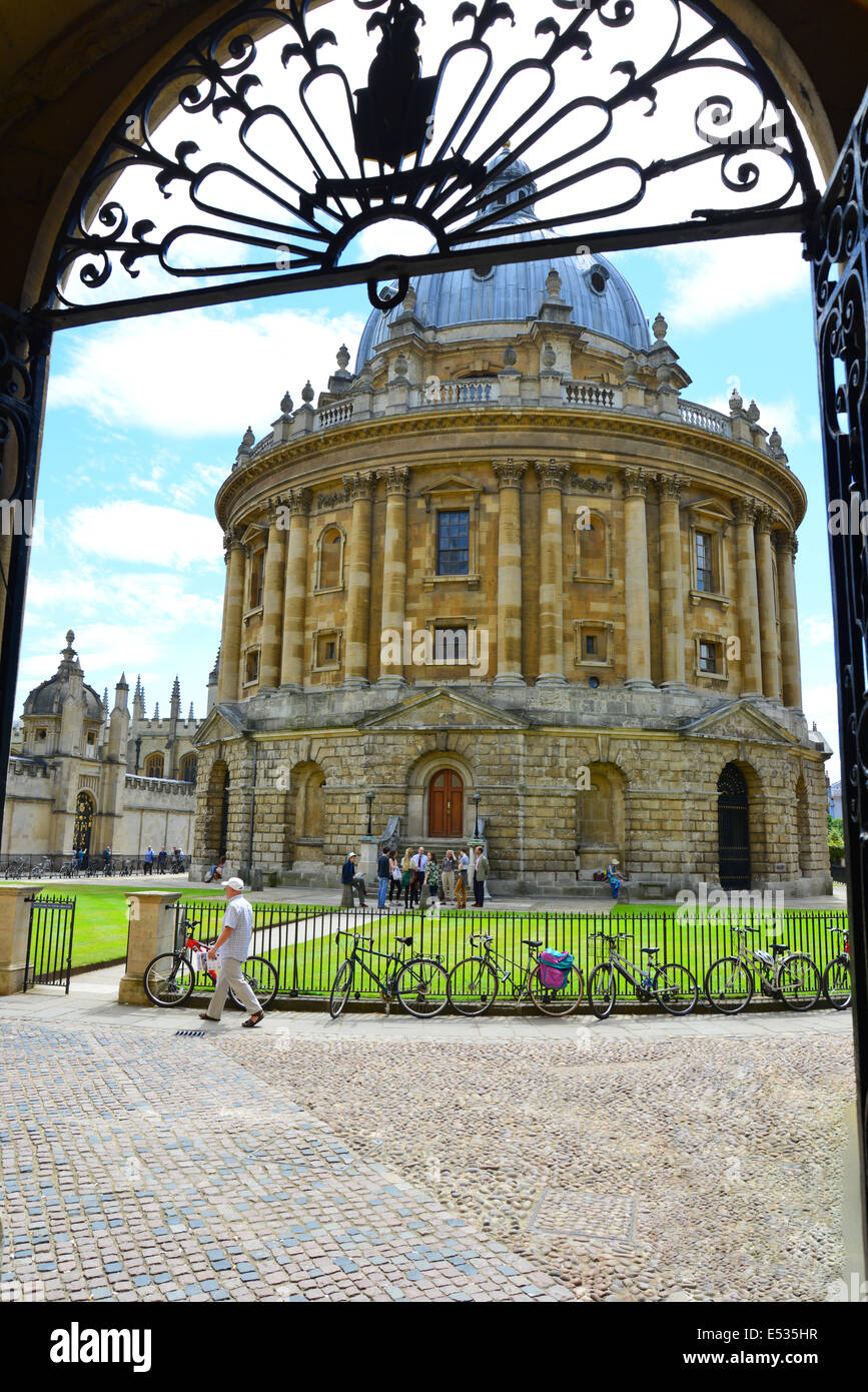 La Radcliffe Camera, Radcliffe Square, Oxford, Oxfordshire, Angleterre, Royaume-Uni Banque D'Images