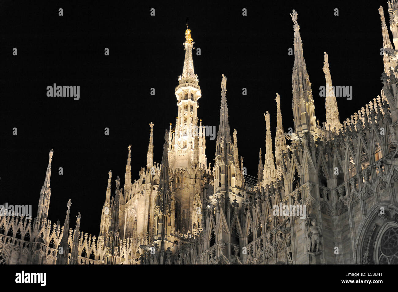 Milan, Italie, Piazza Duomo et la Cathédrale Banque D'Images