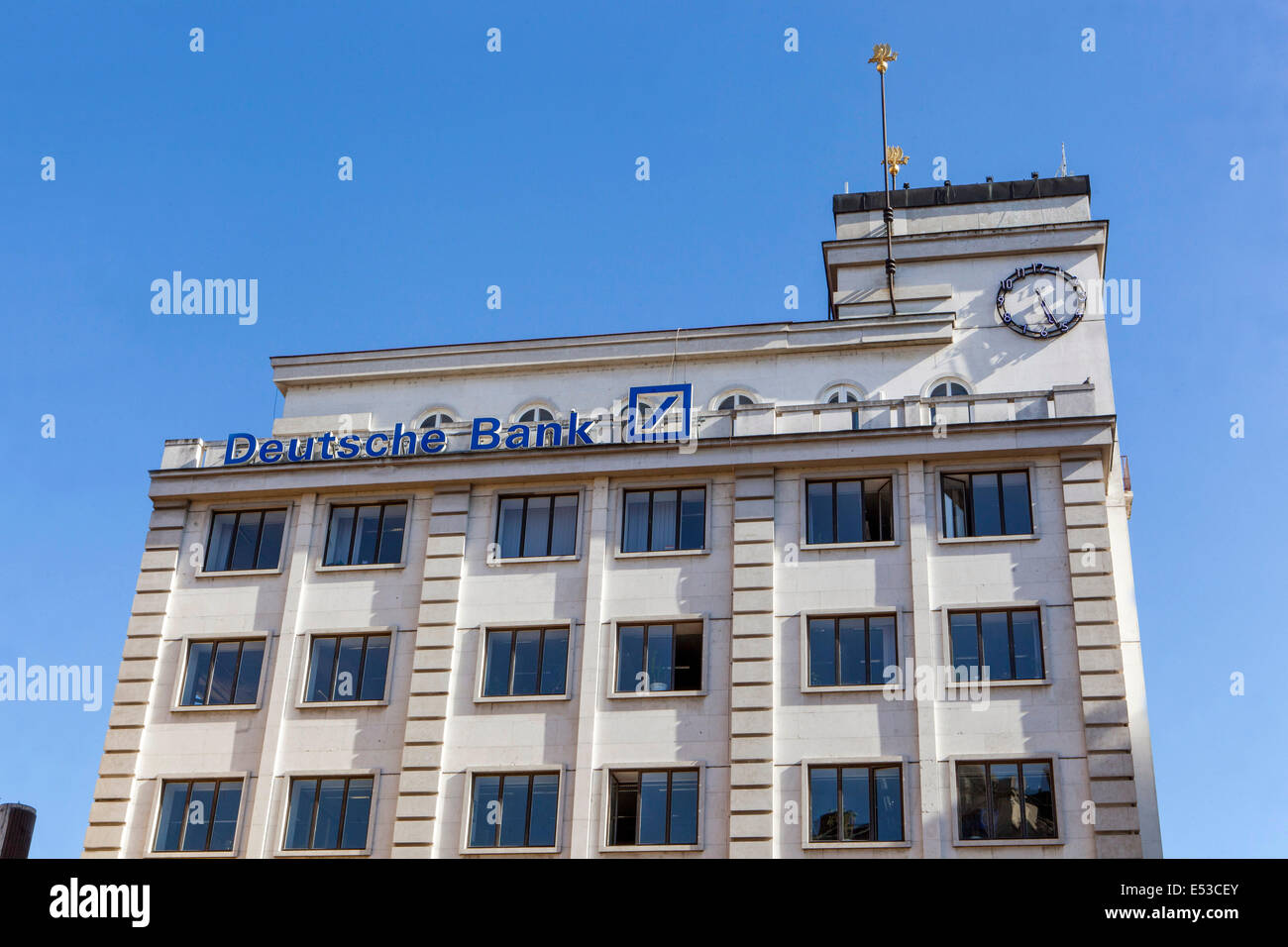 Deutsche Bank building sur la place Jungmann à Prague République Tchèque Banque D'Images