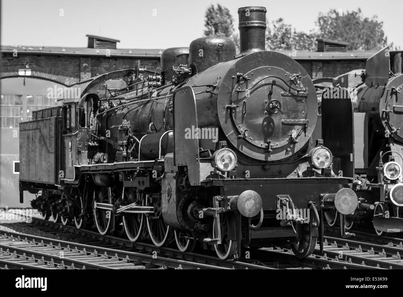 Ancienne locomotive à vapeur Banque D'Images