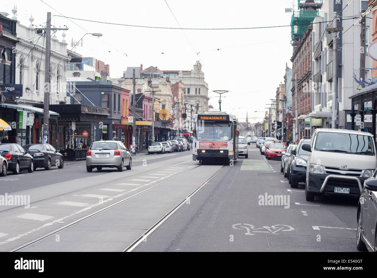 Brunswick Street Melbourne, Australie Banque D'Images