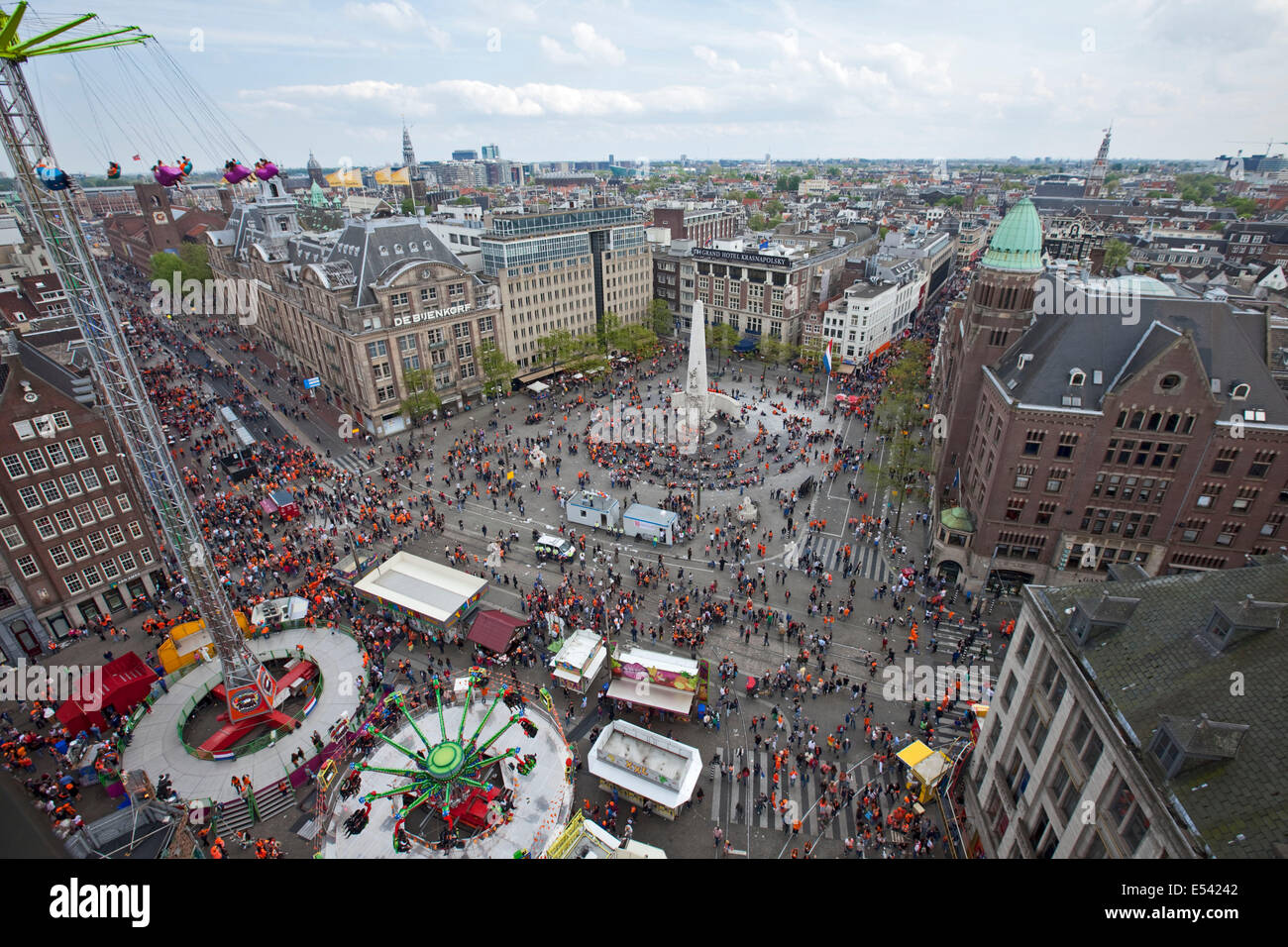 Kings day , Amsterdam, Pays-Bas Banque D'Images