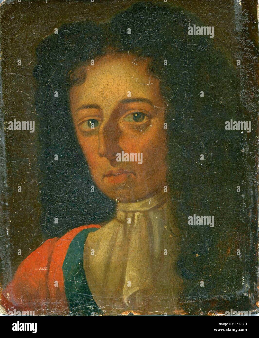 Roi William III d'Angleterre, Willem III d'Orange. Statholder pays-Bas. Portrait d'un artiste inconnu du Devon. Révolution glorieuse 1668/1689. Civi guerres britanniques 17th siècle. Banque D'Images